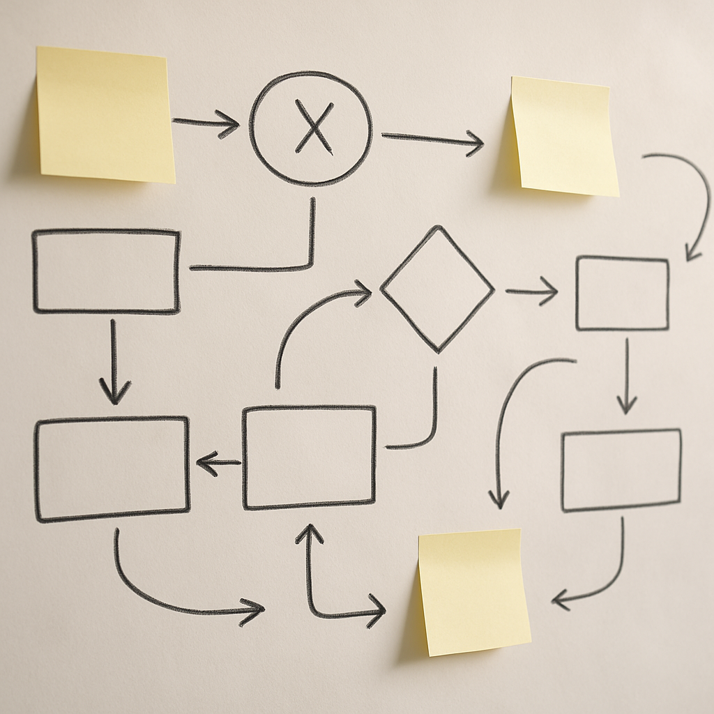 Whiteboard with notes and diagrams